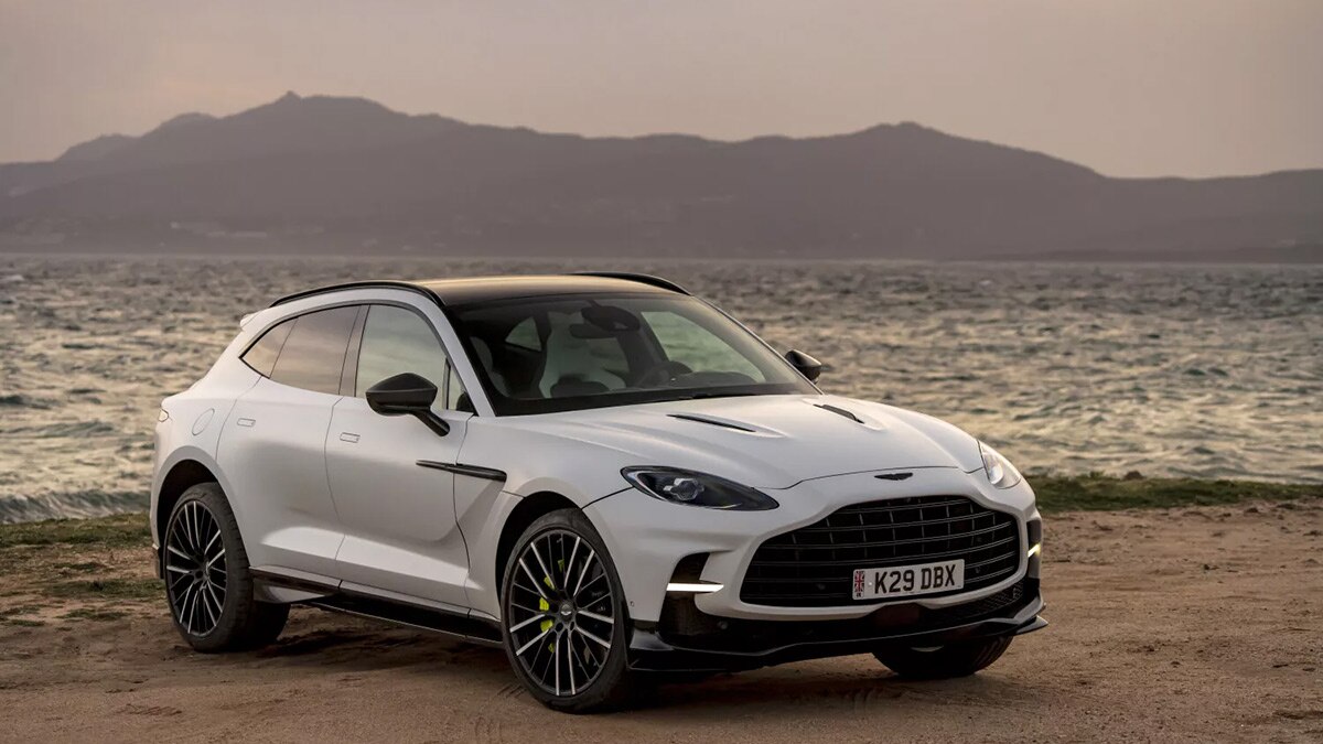 2023 Aston Martin DBX707 in white.